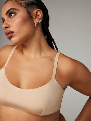 Beige Savage X Fenty New Microfiber Unlined Women's Bralettes | EDFZSK953