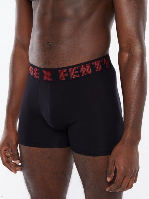 Black Red Savage X Fenty Boxer Men's Briefs | IEYBKO825