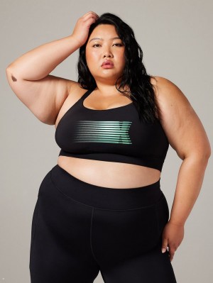 Black Savage X Fenty Band-It Low-Impact Women's Sports Bra | UJPKLH427