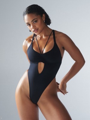 Black Savage X Fenty Curve Alert Women's Bodysuit | SFVCTU029