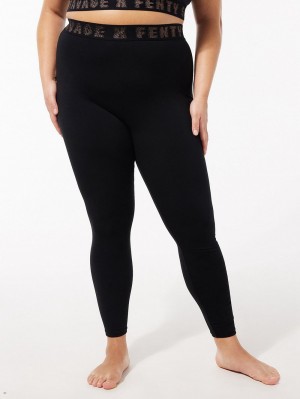 Black Savage X Fenty Forever Savage Jersey Women's Leggings | AYIKQX801