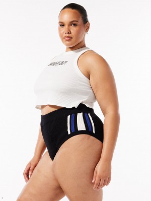 Black Savage X Fenty Lit Leisure Knit Booty Women's Shorts | MGANLQ582