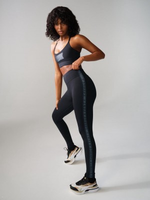 Black Savage X Fenty Main Player High-Waist Women's Leggings | OGSUZP406