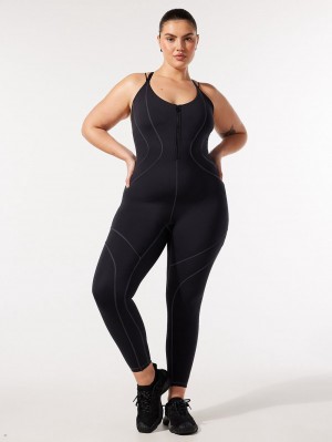 Black Savage X Fenty Night Rider Women's Jumpsuit | WJKROU258