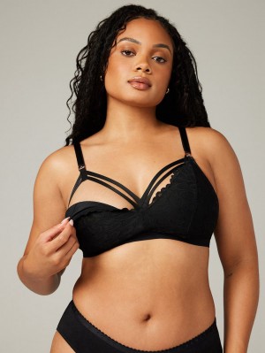 Black Savage X Fenty Not Sorry Lace Maternity Women's Bralettes | EOLDTJ823