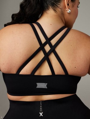 Black Savage X Fenty On Rihpeat Low-Impact Women's Sports Bra | ZPFHRA065