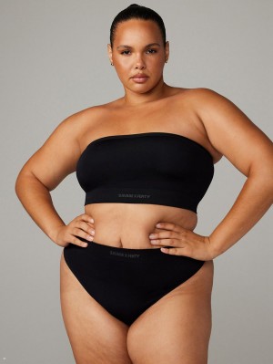 Black Savage X Fenty Seamless Bandeau Women's Bralettes | OQPBGR546