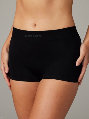 Black Savage X Fenty Seamless Women's Boy Shorts | QJVNGZ310