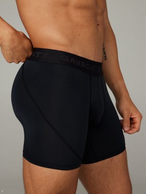 Black Savage X Fenty Shadow Fit Boxer Men's Briefs | JMNSVC316