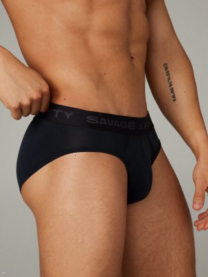 Black Savage X Fenty Shadow Fit Men's Briefs | KNWMTZ027