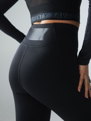 Black Savage X Fenty Sky-Hi Super High-Waist Pocket Women's Leggings | AMIEHP851