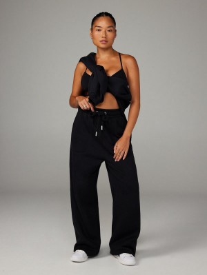 Black Savage X Fenty Xssential Relaxed Women's Pants | ZVXJCB458