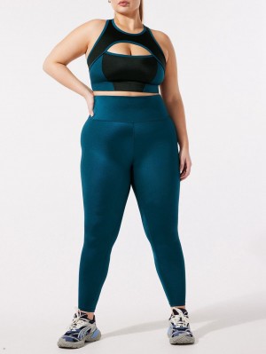 Blue Savage X Fenty Sky-Hi Gloss Super High-Waist Pocket Women's Leggings | OTHKIX348