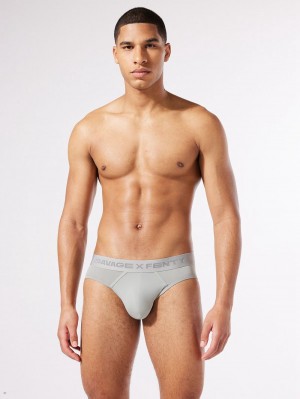 Deep Grey Savage X Fenty Shadow Fit Men's Briefs | AVURHC572