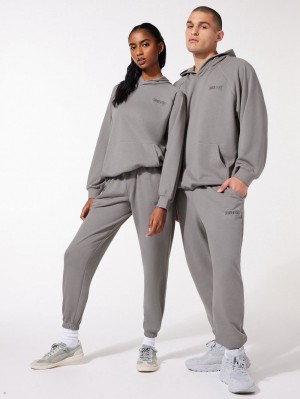 Grey Savage X Fenty Xssential Terry Scope Logo Classic Men's Sweatpant | MPOCEB495