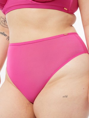 Pink Savage X Fenty See Thru U High-Waist Women's Bikini Panty | ZYQKSI463