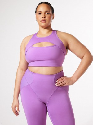 Purple Savage X Fenty Hotline Medium-Impact Women's Sports Bra | QASTKO490