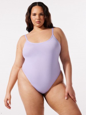 Purple Savage X Fenty Seamless Teddy Women's Bodysuit | WKFXAO401