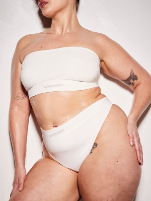 White Savage X Fenty Seamless Bandeau Women's Bralettes | NUKPMR250