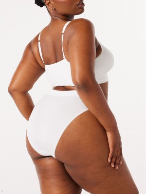 White Savage X Fenty Seamless High-Waist Women's Bikini Panty | BZGWCJ271