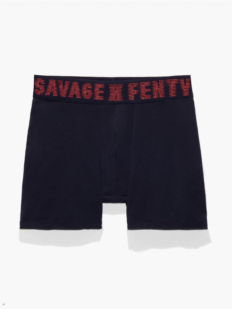 Black Red Savage X Fenty Boxer Men's Briefs | IEYBKO825