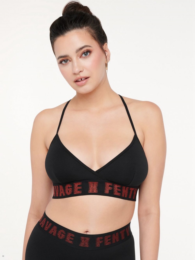 Black Red Savage X Fenty Forever Savage Women\'s Bralettes | MNARUB039