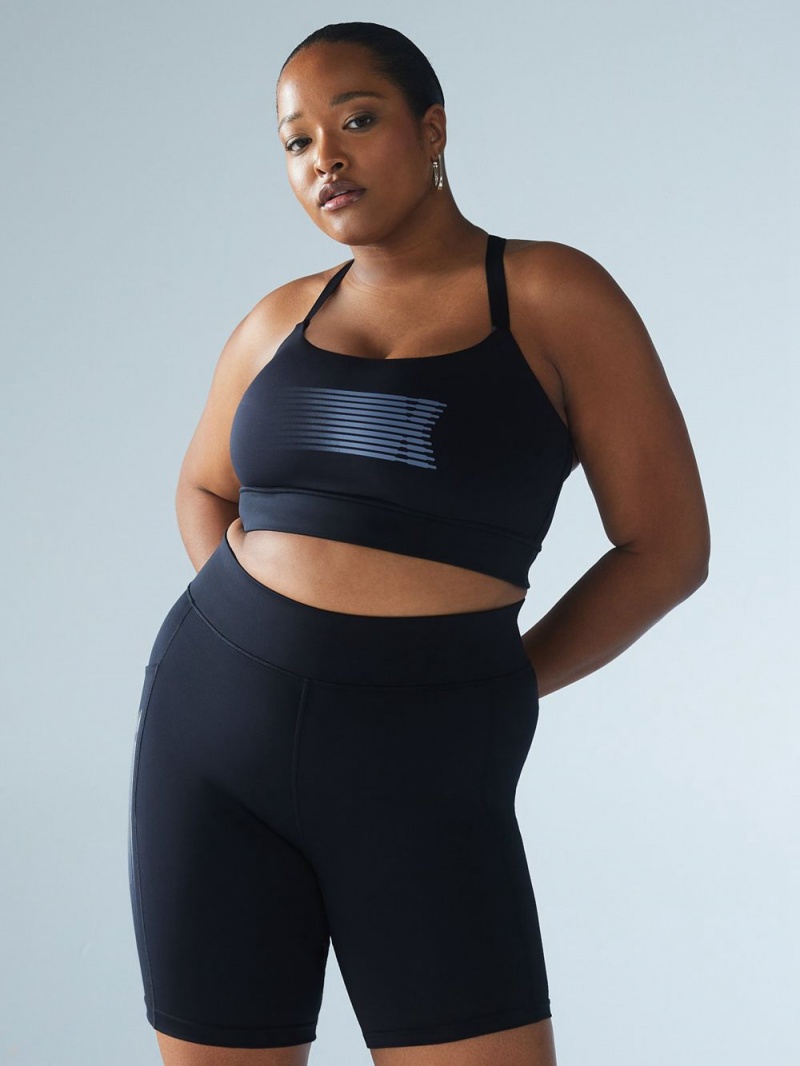 Black Savage X Fenty Band-It Low-Impact Women's Sports Bra | KUHSLZ729