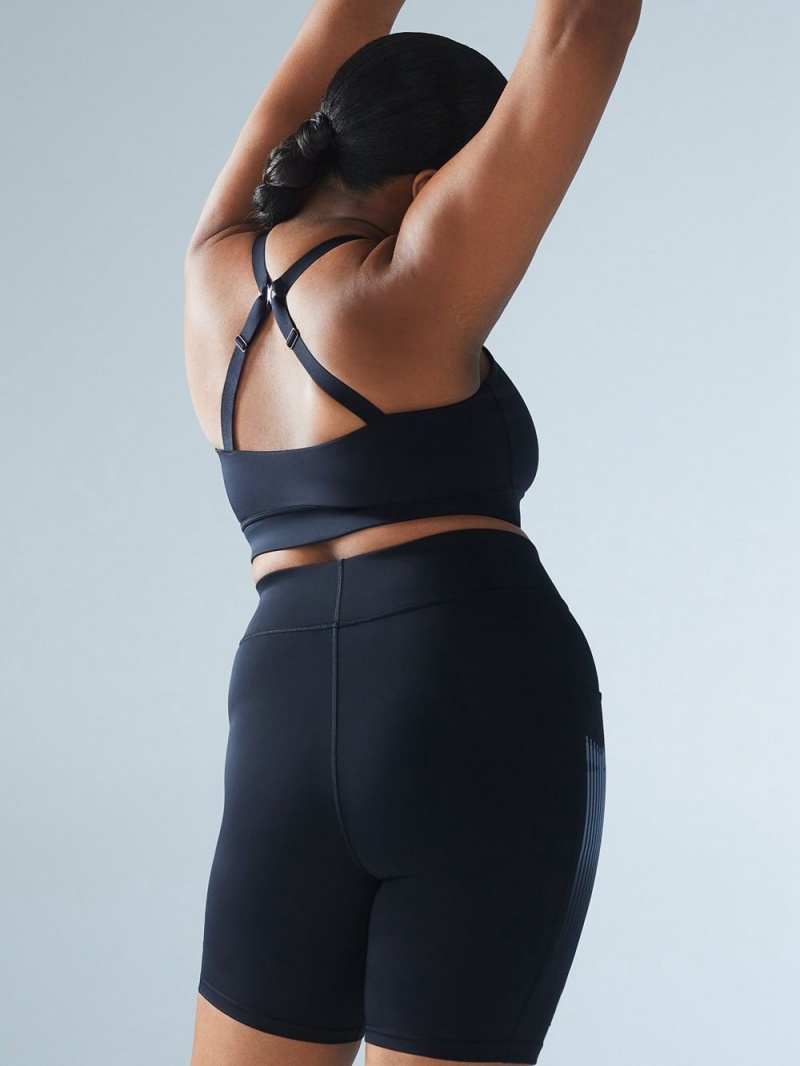 Black Savage X Fenty Band-It Low-Impact Women's Sports Bra | KUHSLZ729