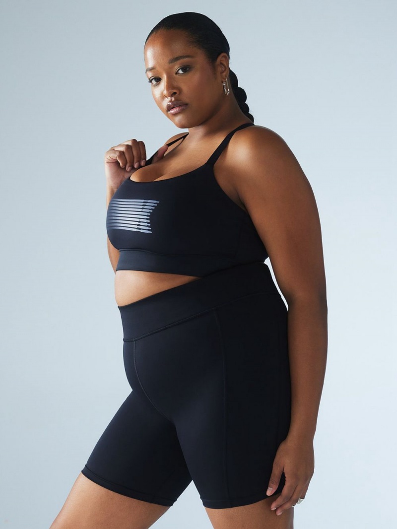 Black Savage X Fenty Band-It Low-Impact Women's Sports Bra | KUHSLZ729