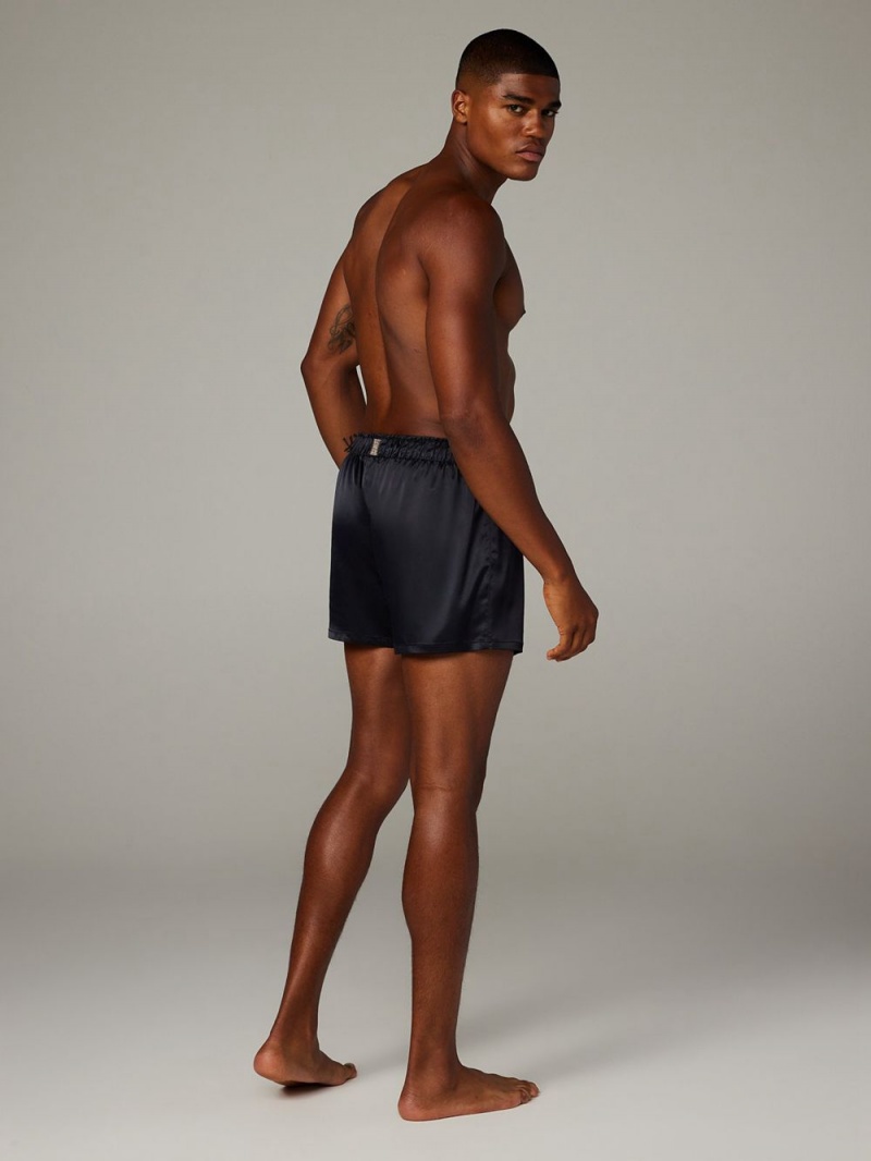 Black Savage X Fenty Bed Of Dreams Satin Boxers Men's Shorts | ZJEOFH460