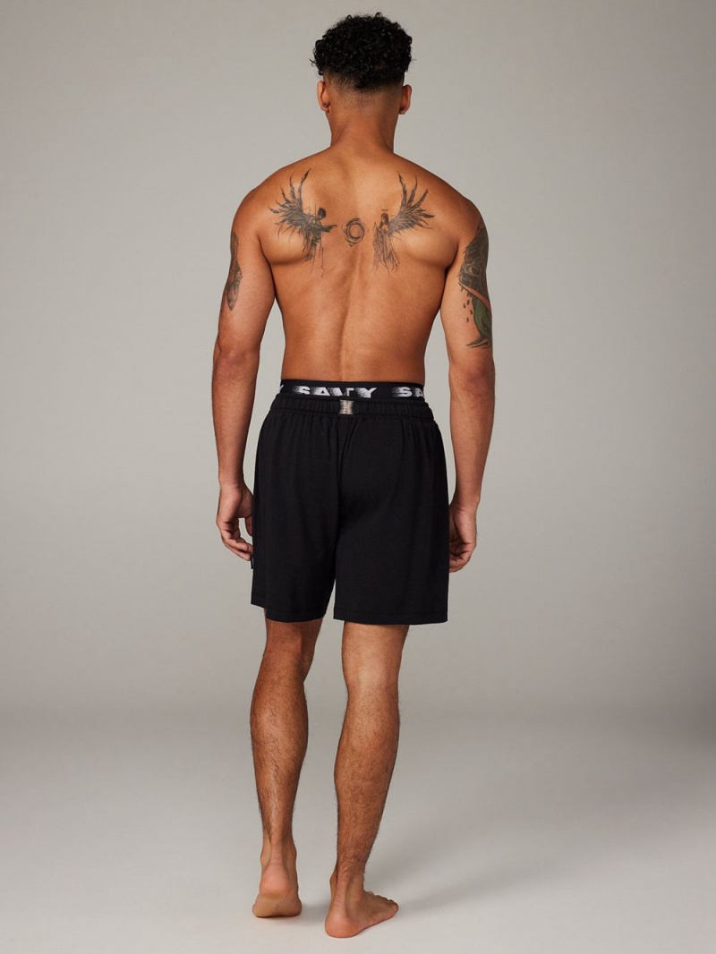 Black Savage X Fenty Bed Of Dreams Sleep Men's Shorts | PWVDJT623