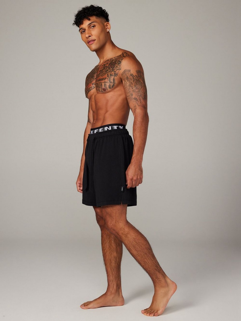 Black Savage X Fenty Bed Of Dreams Sleep Men's Shorts | PWVDJT623