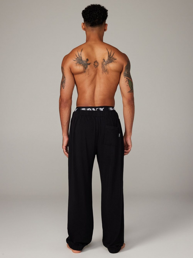 Black Savage X Fenty Bed Of Dreams Sleep Men's Pants | SWKPID178