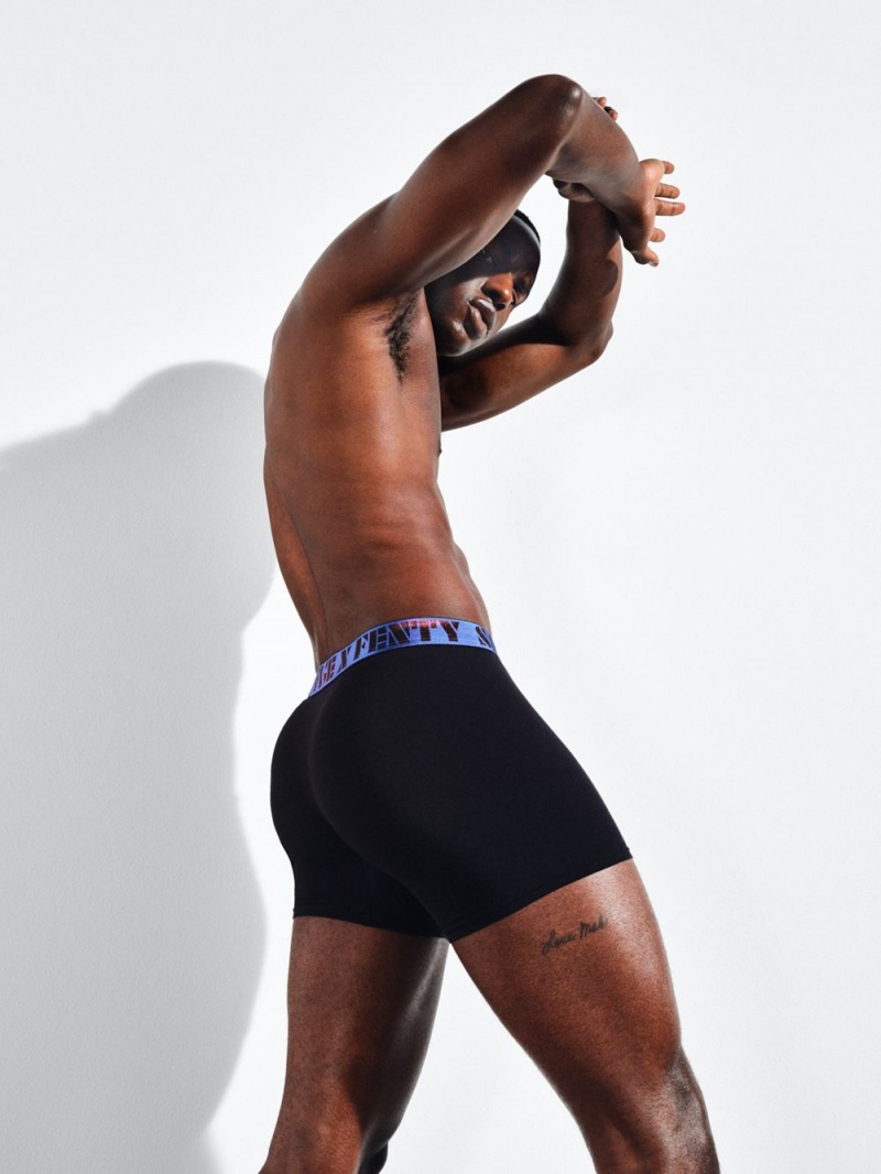 Black Savage X Fenty Boxer Men's Briefs | IQONJW860