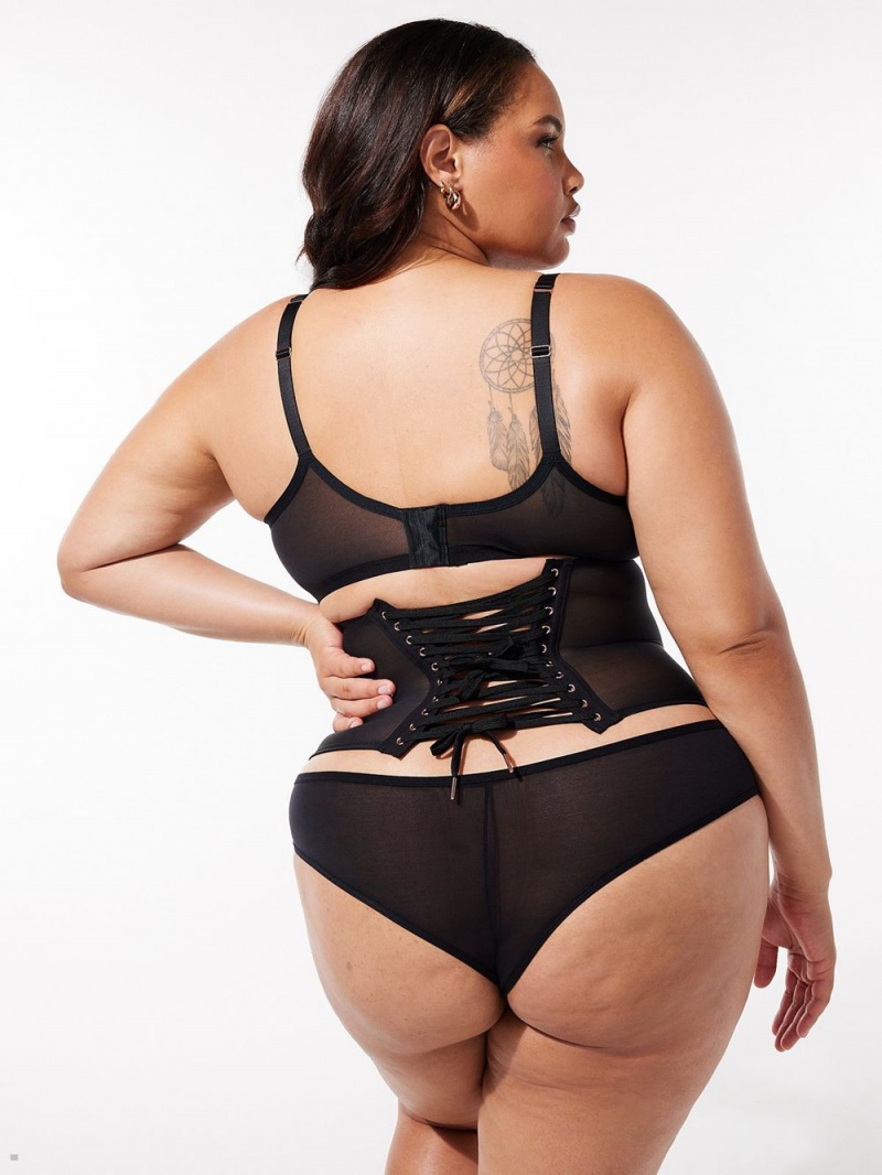 Black Savage X Fenty Cincher Women's Lingerie | QCVGXW679