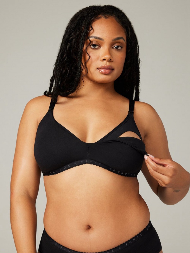 Black Savage X Fenty Cotton Maternity Women\'s Bralettes | TSLJIH185