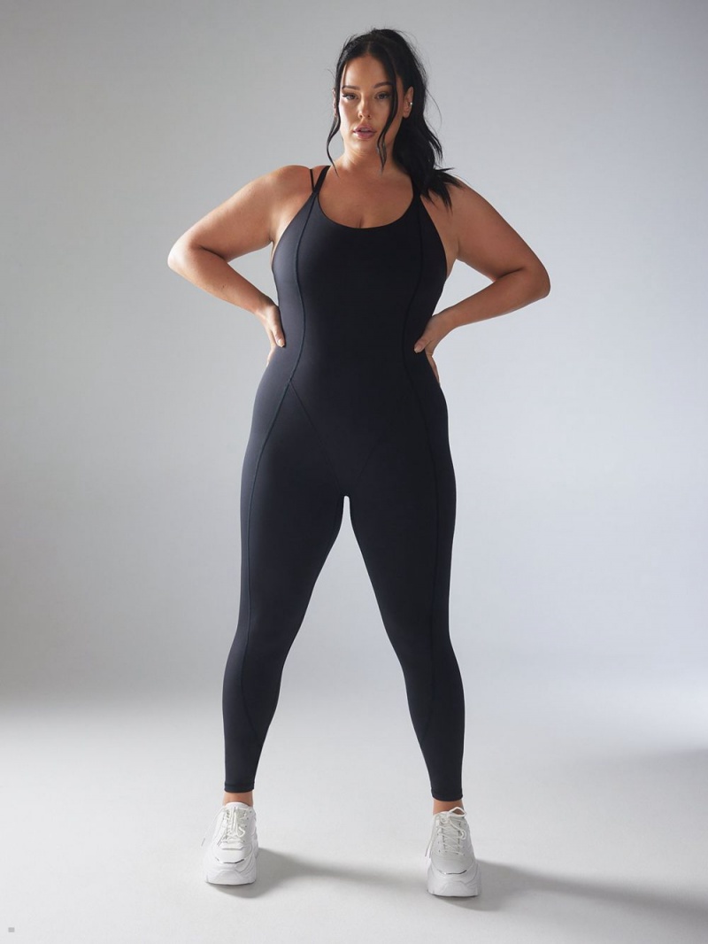 Black Savage X Fenty Curve Alert Women's Jumpsuit | NGDAOF450