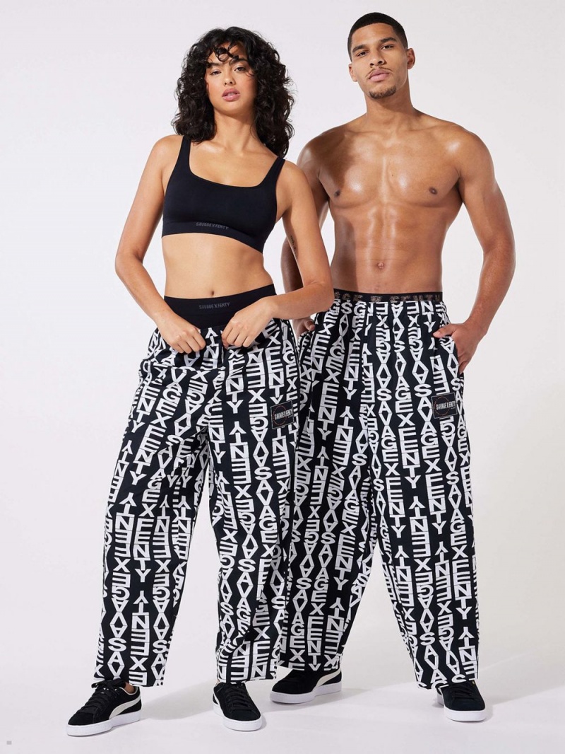 Black Savage X Fenty Leisure X Oversized Men\'s Pants | KCEGTH765