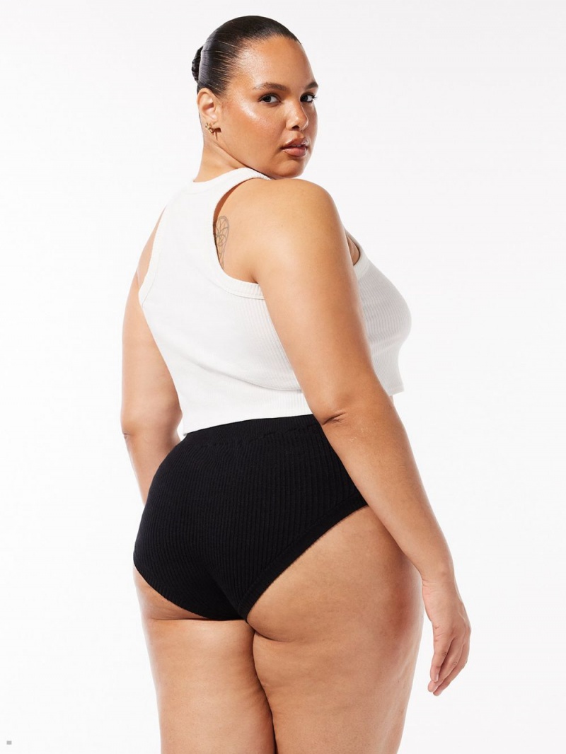 Black Savage X Fenty Lit Leisure Knit Booty Women's Shorts | MGANLQ582