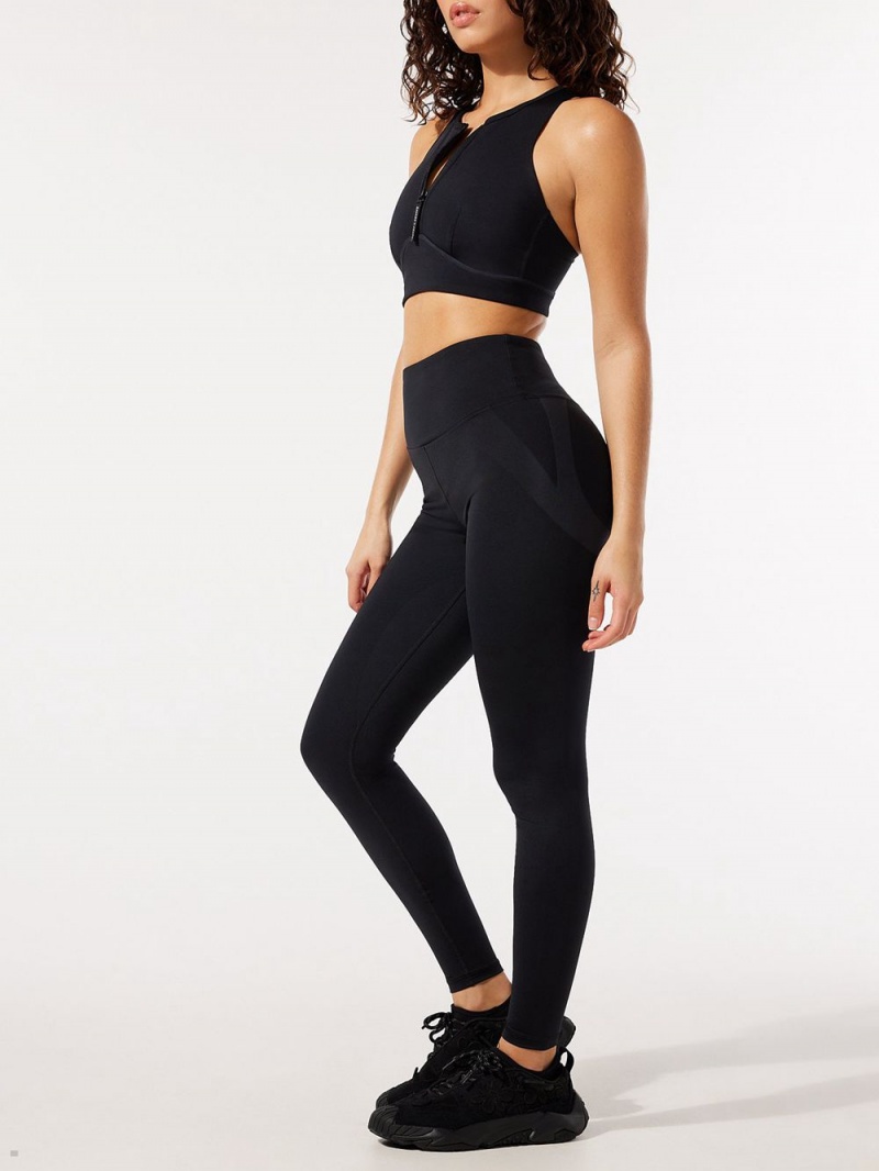 Black Savage X Fenty Locked & Lifted High-Waist Women's Leggings | HYVELQ758