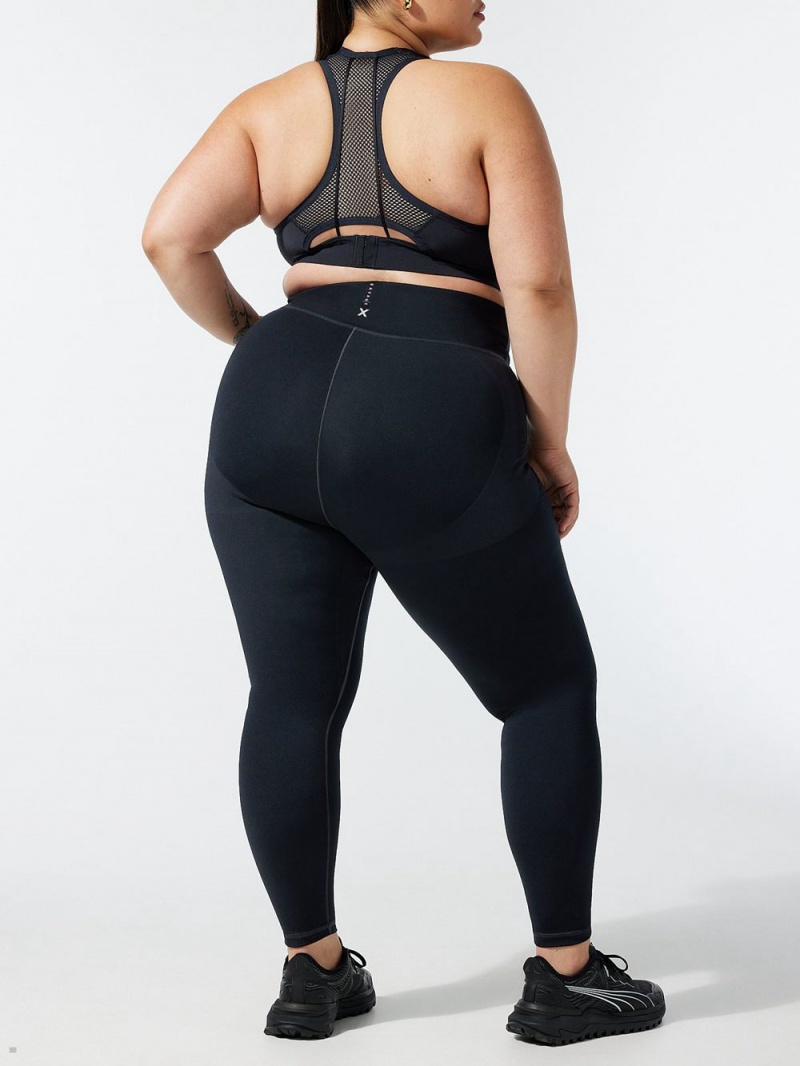 Black Savage X Fenty Locked & Lifted High-Waist Women's Leggings | IKDOYF543