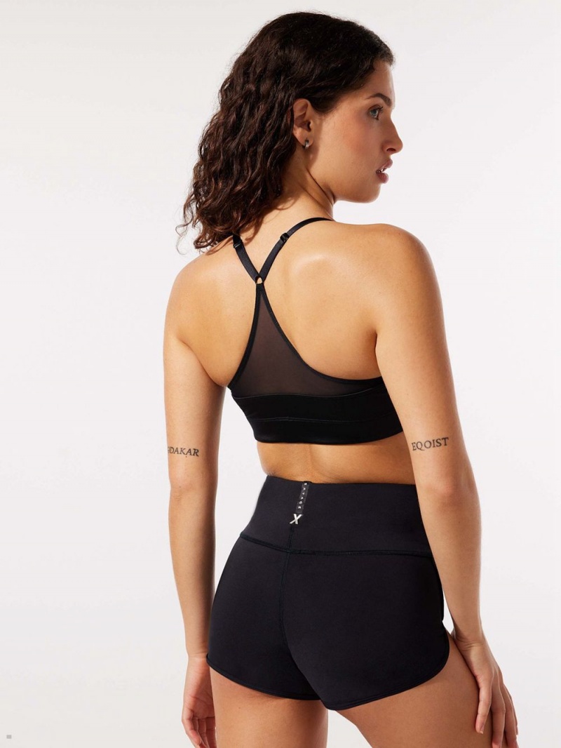 Black Savage X Fenty On The Mark Low-Impact Bullet Women's Sports Bra | WHBROK073