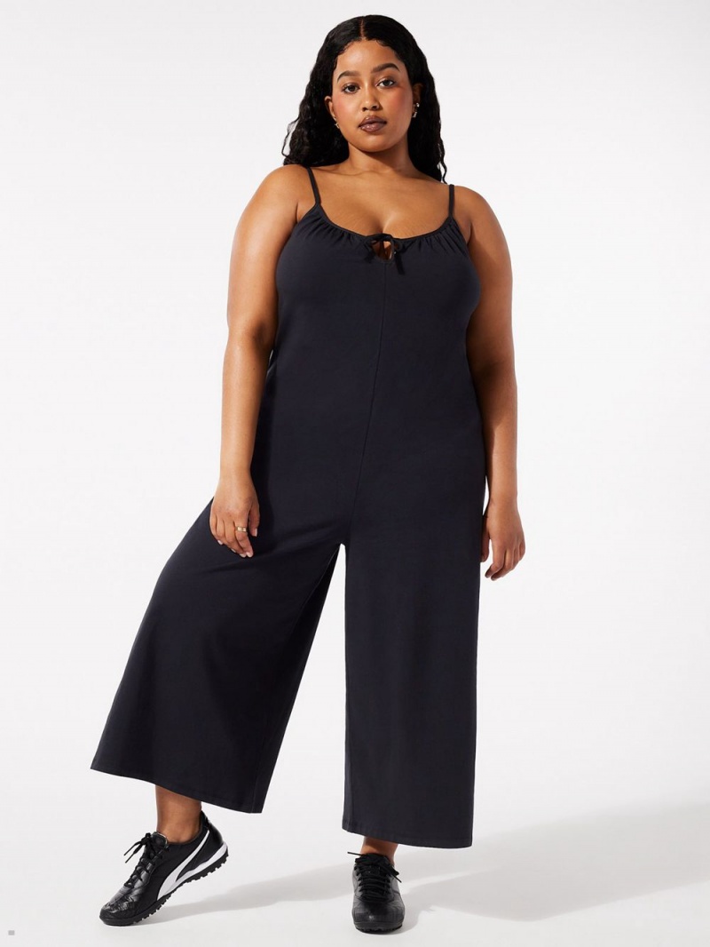 Black Savage X Fenty Ride Or Tie Women\'s Jumpsuit | NBMQSR023