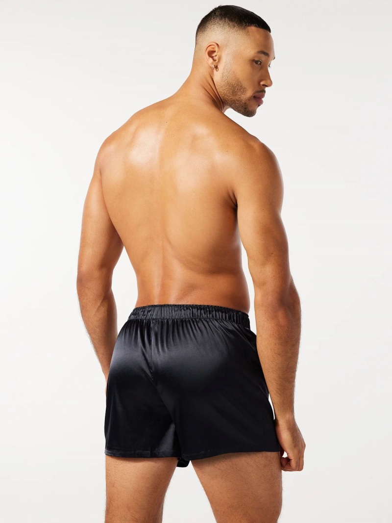 Black Savage X Fenty Satin Boxers Men's Shorts | PLXDWC345