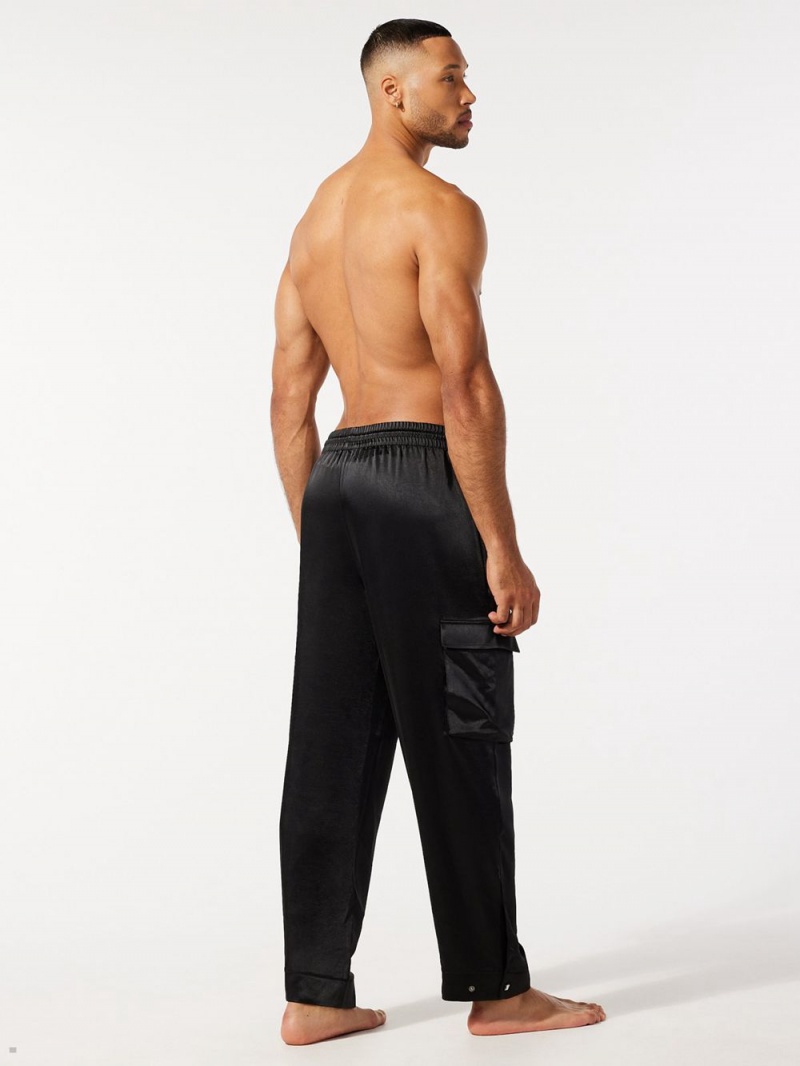 Black Savage X Fenty Sexties Satin Sleep Men's Pants | RLTXUC276