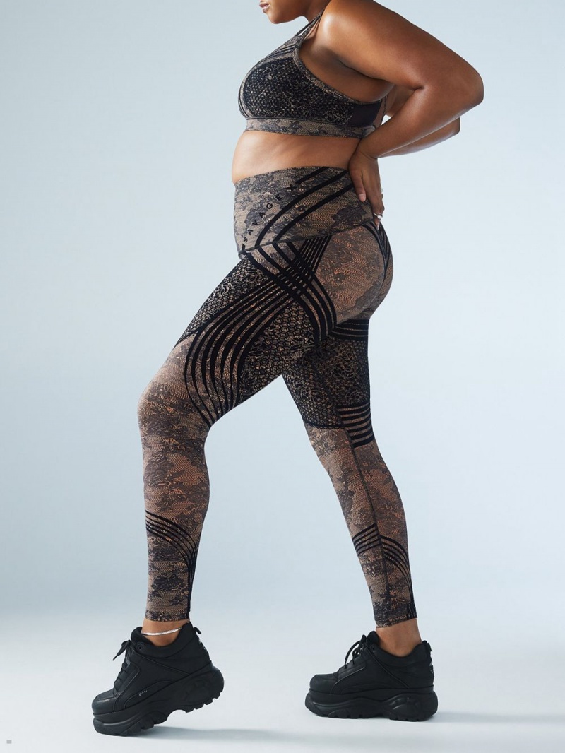 Black Savage X Fenty Special Fx High-Waist Women's Leggings | BOIQJL920