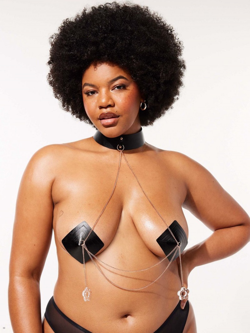 Black Savage X Fenty Sweet Sinner Pasties (1X-3X) Women's Lingerie | PSHTVX017