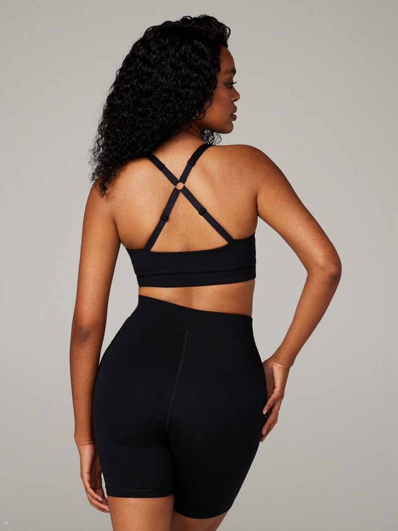 Black Savage X Fenty Xccentuate Low-Impact Women's Sports Bra | VOEDPF720