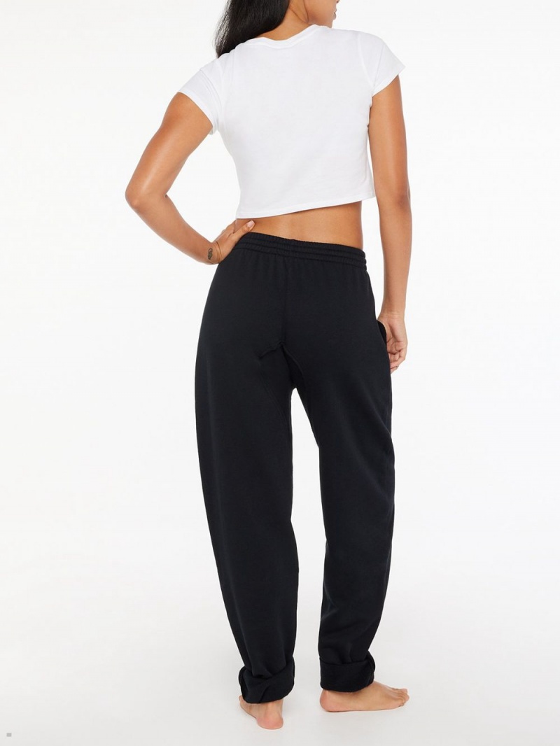 Black Savage X Fenty Xssential Oversized Rolled Cuff Jogger Women's Pants | XFSROP921