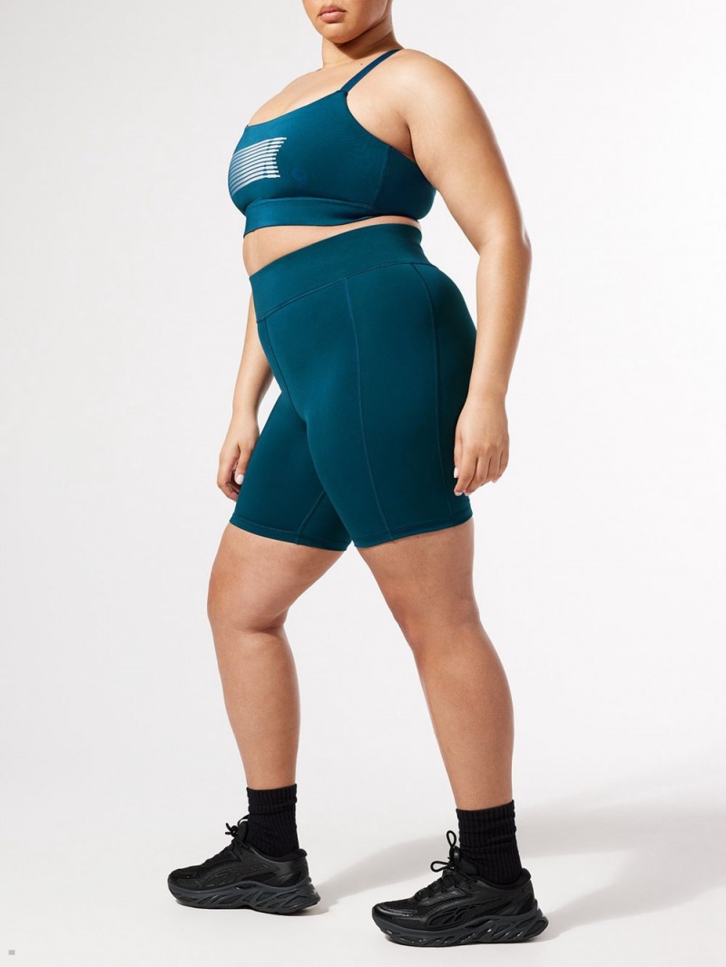 Blue Savage X Fenty Band-It High-Waist Bike Women's Shorts | WXDGNC027